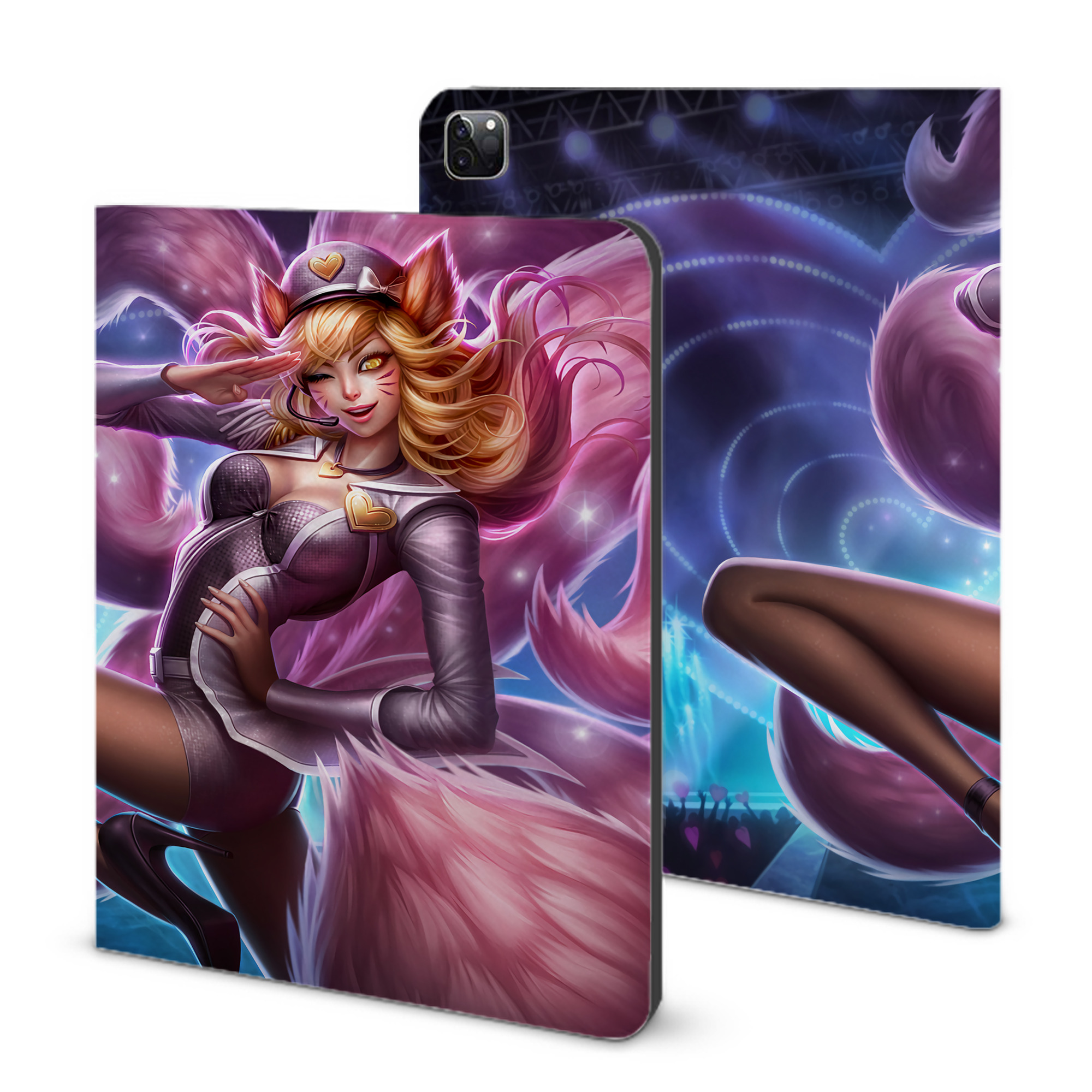 （画像用） リーグ・オブ・レジェンド League of Legends LOL IPad ケース ブック型 PUレザー TPU 耐衝撃 軽量 薄型 ペン収納なし 全面保護 IPad 各モデル対応
